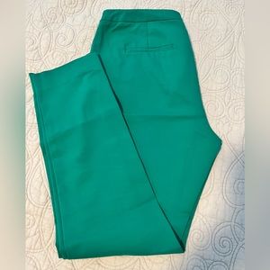Vince Camuto Green Business Casual Slim Fit Career Wear Pants